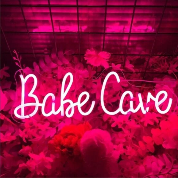 Babe Cave Neon Pink LED Trending Light Decor Bedroom Bathroom Cafe Photo Prop - Picture 3 of 5